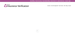 Desktop Screenshot of dentalinsuranceverification.com
