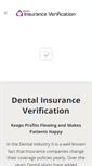 Mobile Screenshot of dentalinsuranceverification.com