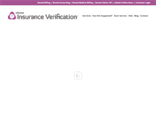 Tablet Screenshot of dentalinsuranceverification.com